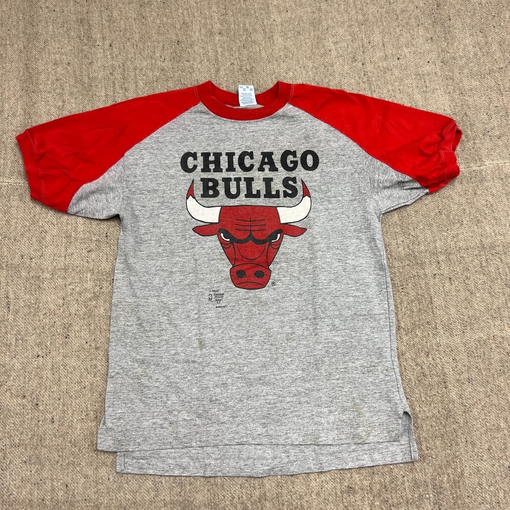 Vintage Chicago Bulls Shirt Mens Medium Gray 1990s Salem Sportswear